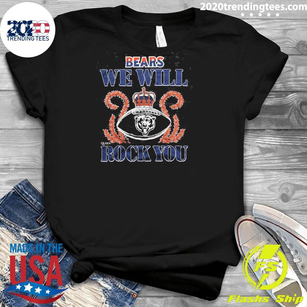 NFL 2026 Chicago Bears Homage We Will Rock You Schedule Queen Tri-Blend Shirt