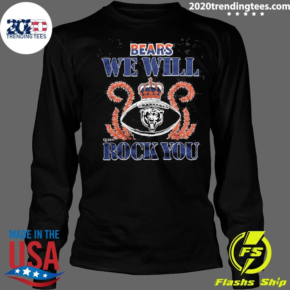 NFL 2026 Chicago Bears Homage We Will Rock You Schedule Queen Tri-Blend Shirt