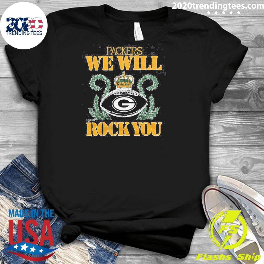 NFL 2026 Green Bay Packers Homage We Will Rock You Schedule Queen Tri-Blend Shirt