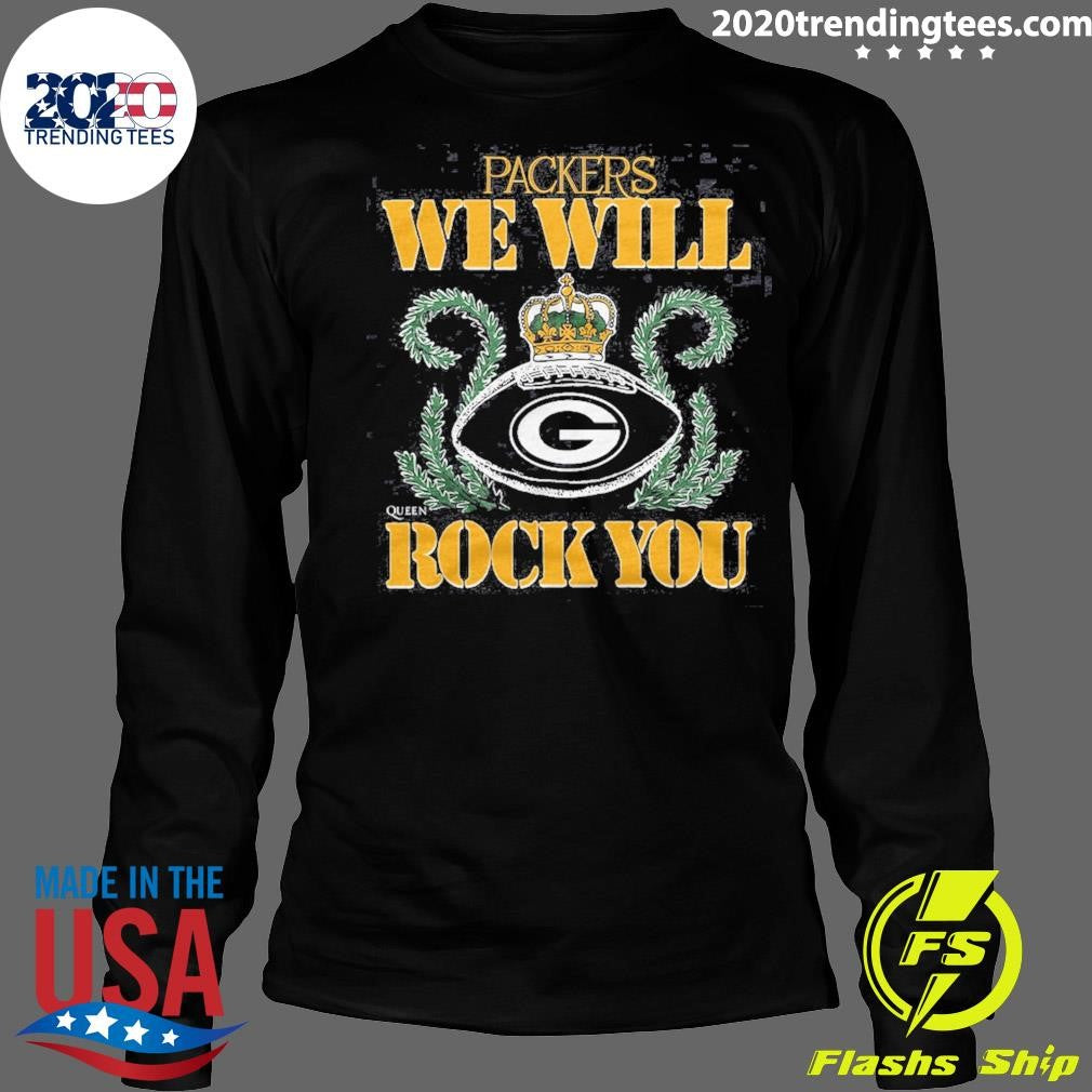 NFL 2026 Green Bay Packers Homage We Will Rock You Schedule Queen Tri-Blend Shirt