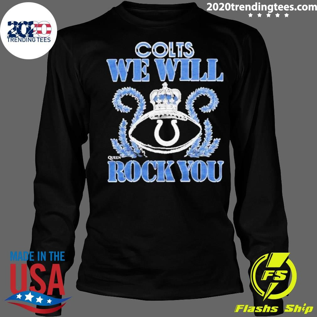 NFL 2026 Indianapolis Colts Homage We Will Rock You Schedule Queen Tri-Blend Shirt