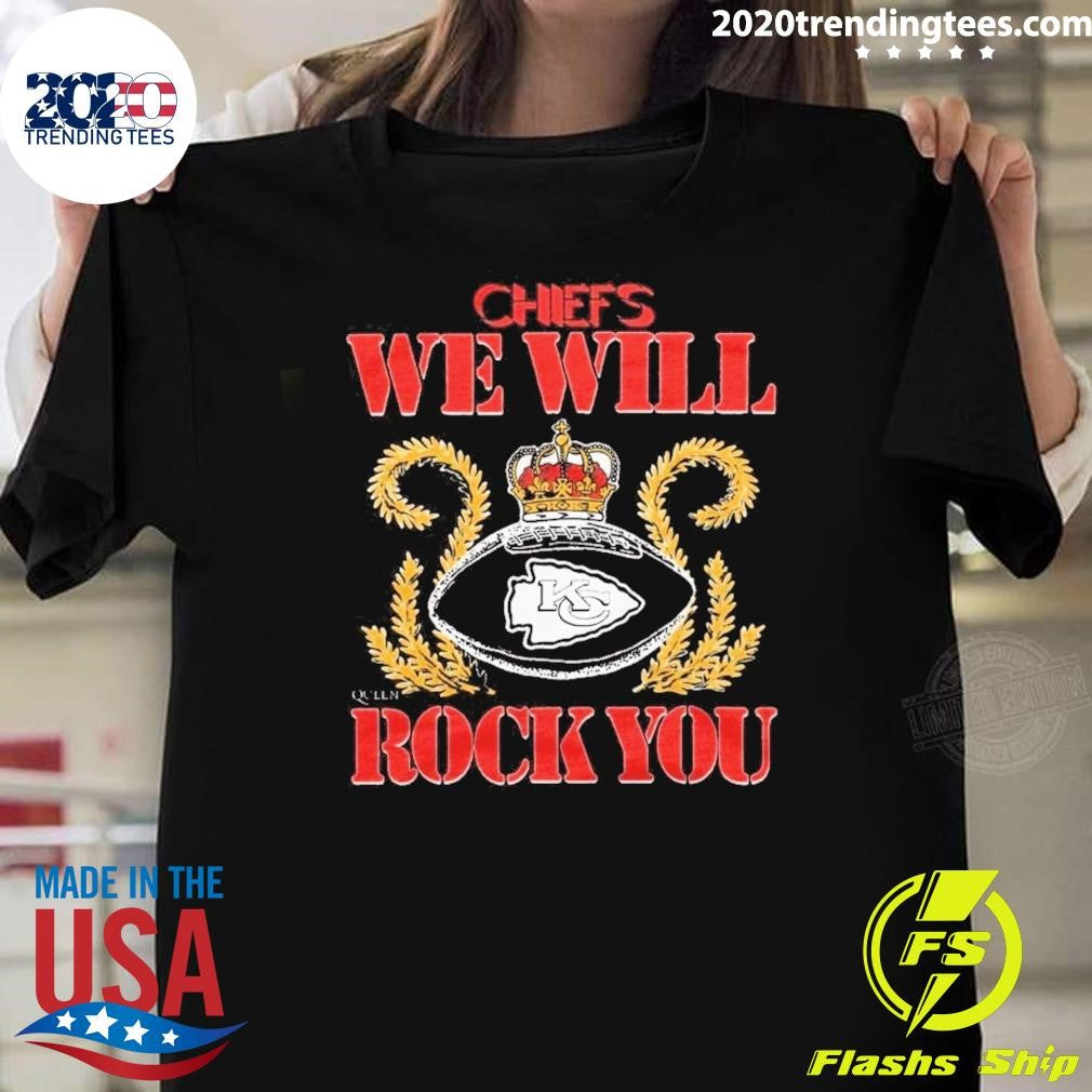 NFL 2026 Kansas City Chiefs Homage We Will Rock You Schedule Queen Tri-Blend Shirt