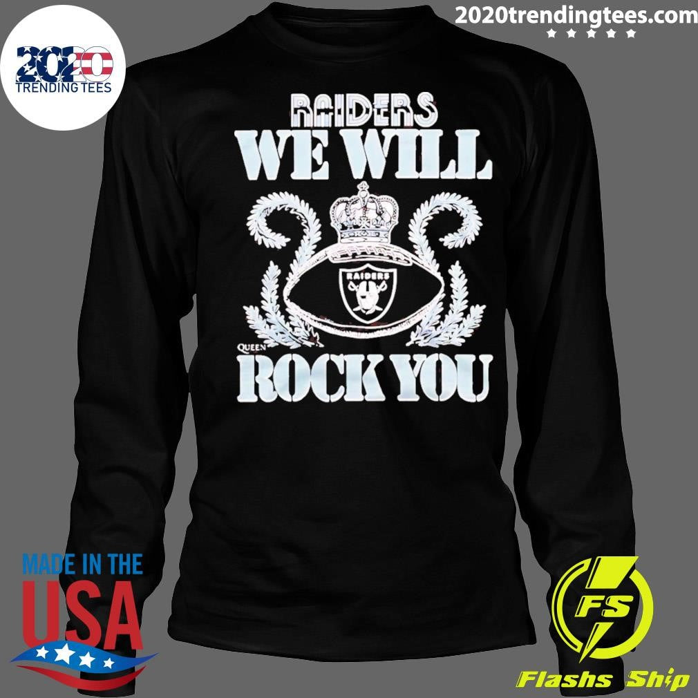 NFL 2026 Las Vegas Raiders Homage We Will Rock You Schedule Queen Tri-Blend Shirt