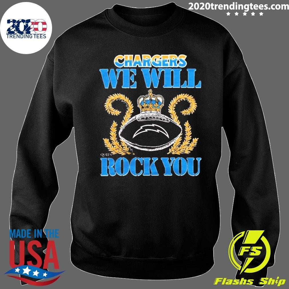NFL 2026 Los Angeles Chargers Homage We Will Rock You Schedule Queen Tri-Blend Shirt