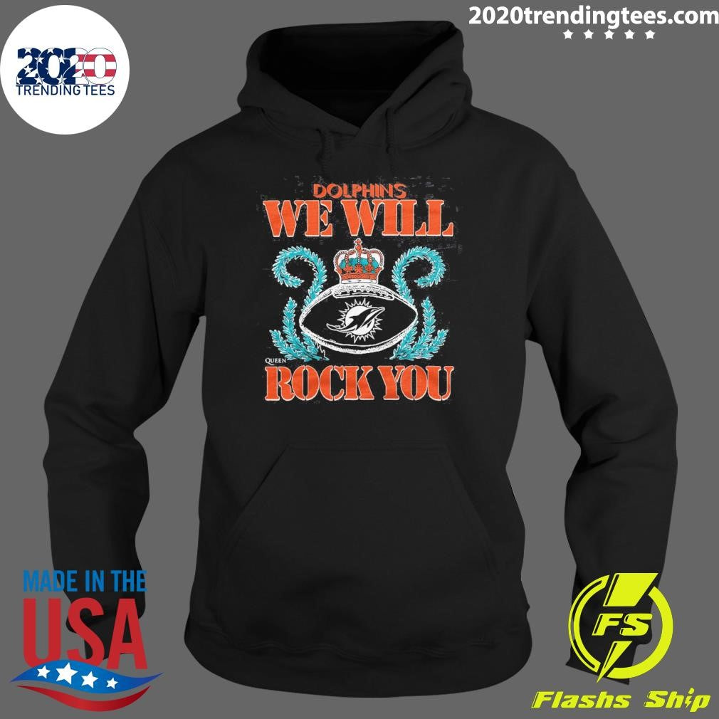 NFL 2026 Miami Dolphins Homage We Will Rock You Schedule Queen Tri-Blend Shirt