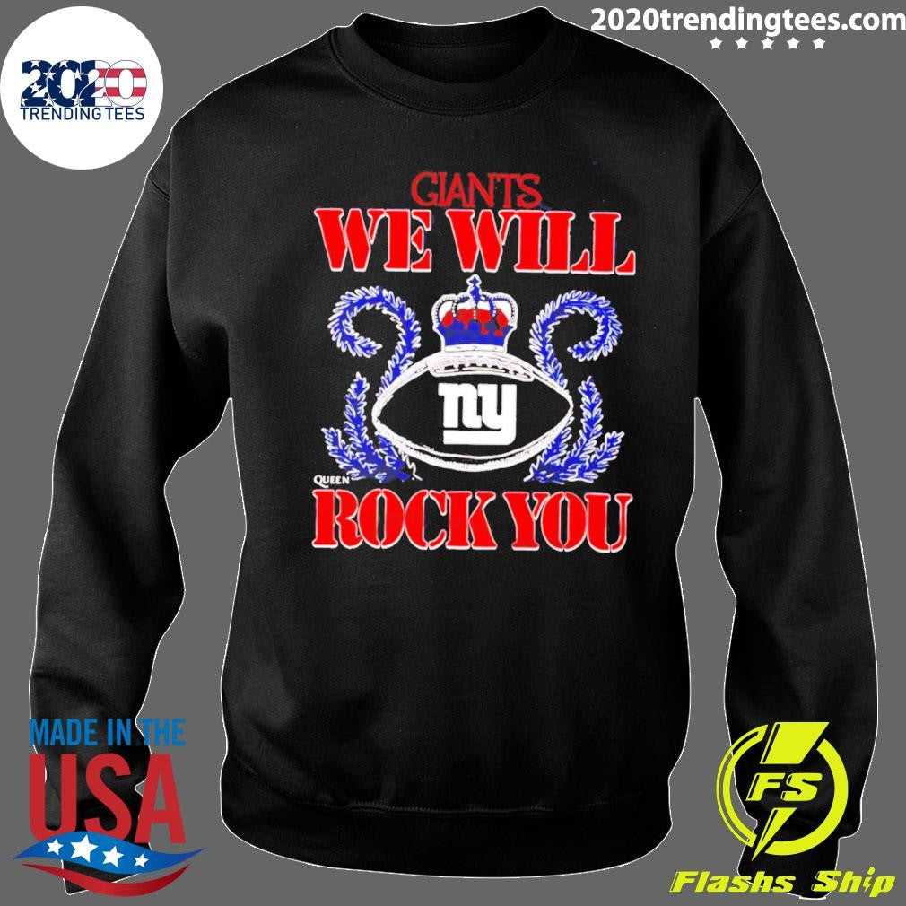 NFL 2026 New York Giants Homage We Will Rock You Schedule Queen Tri-Blend Shirt