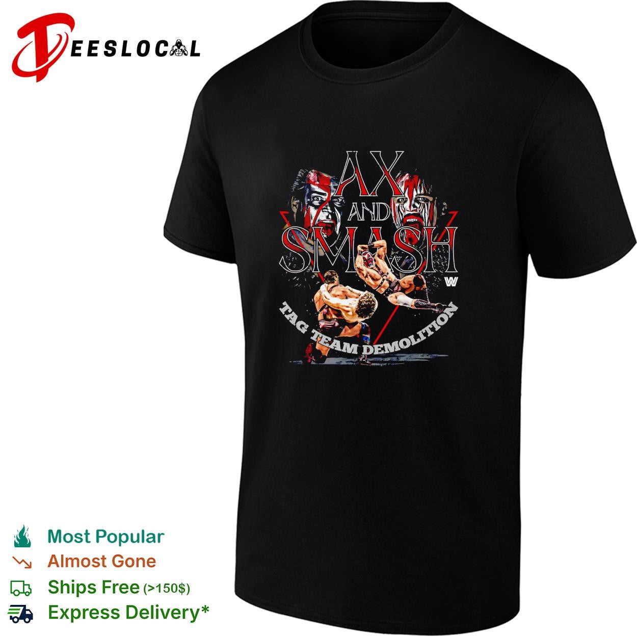 Demolition Ax and Smash wrestling duo poster shirt