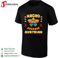 Nacho average Austrian shirt with sombrero and chili peppers mexican pun design