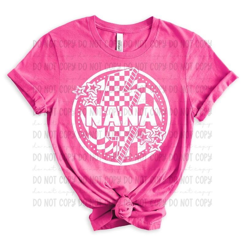 Nana Bolt Circle DTF Transfers THIS IS NOT SHIRT T-Shirts