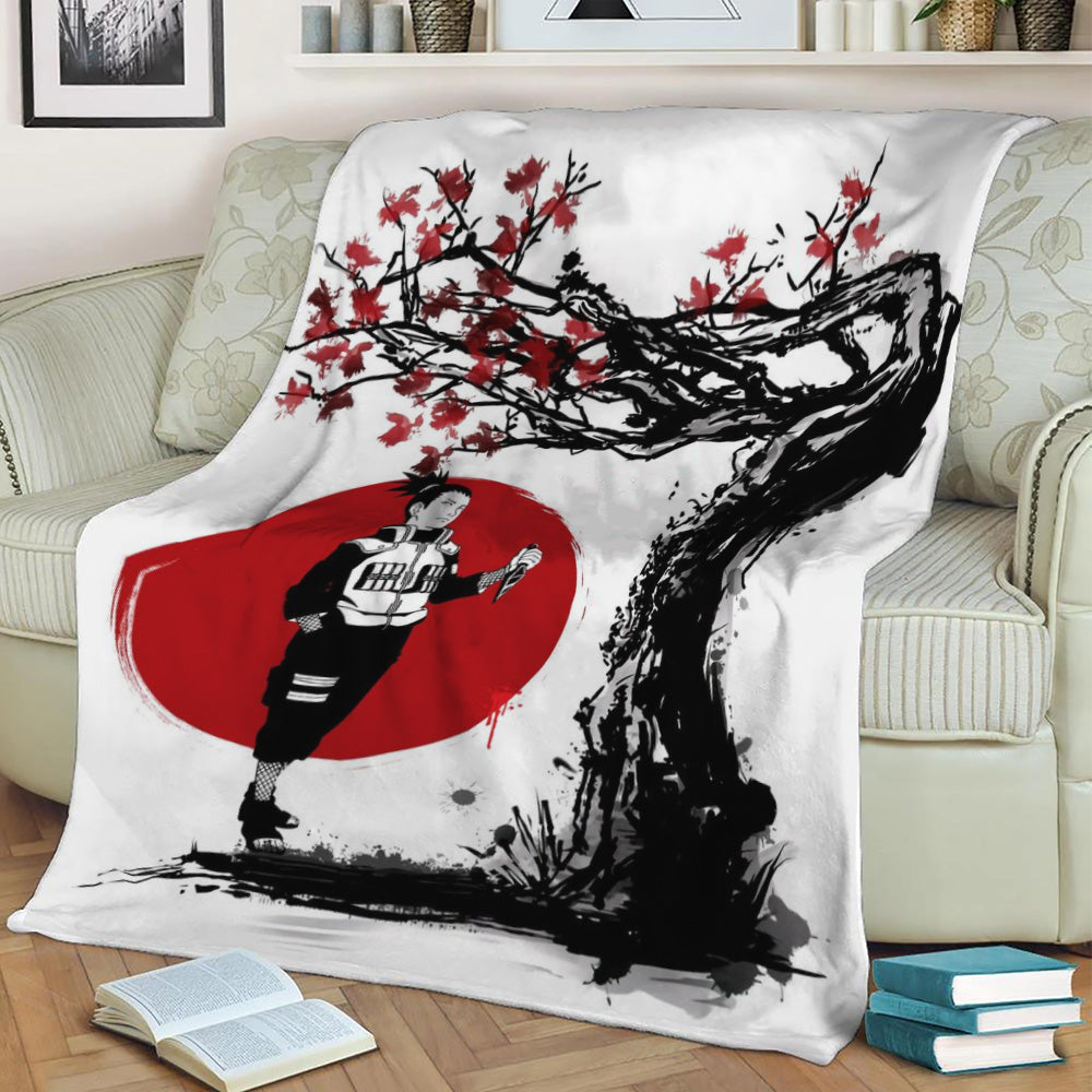 Nara shikamaru Fleece Throw Blanket