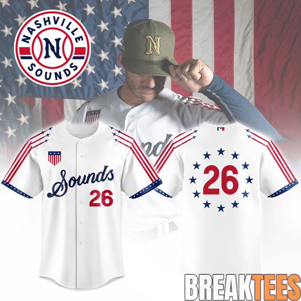 Nashville Sounds Military Appreciation Custom Jersey