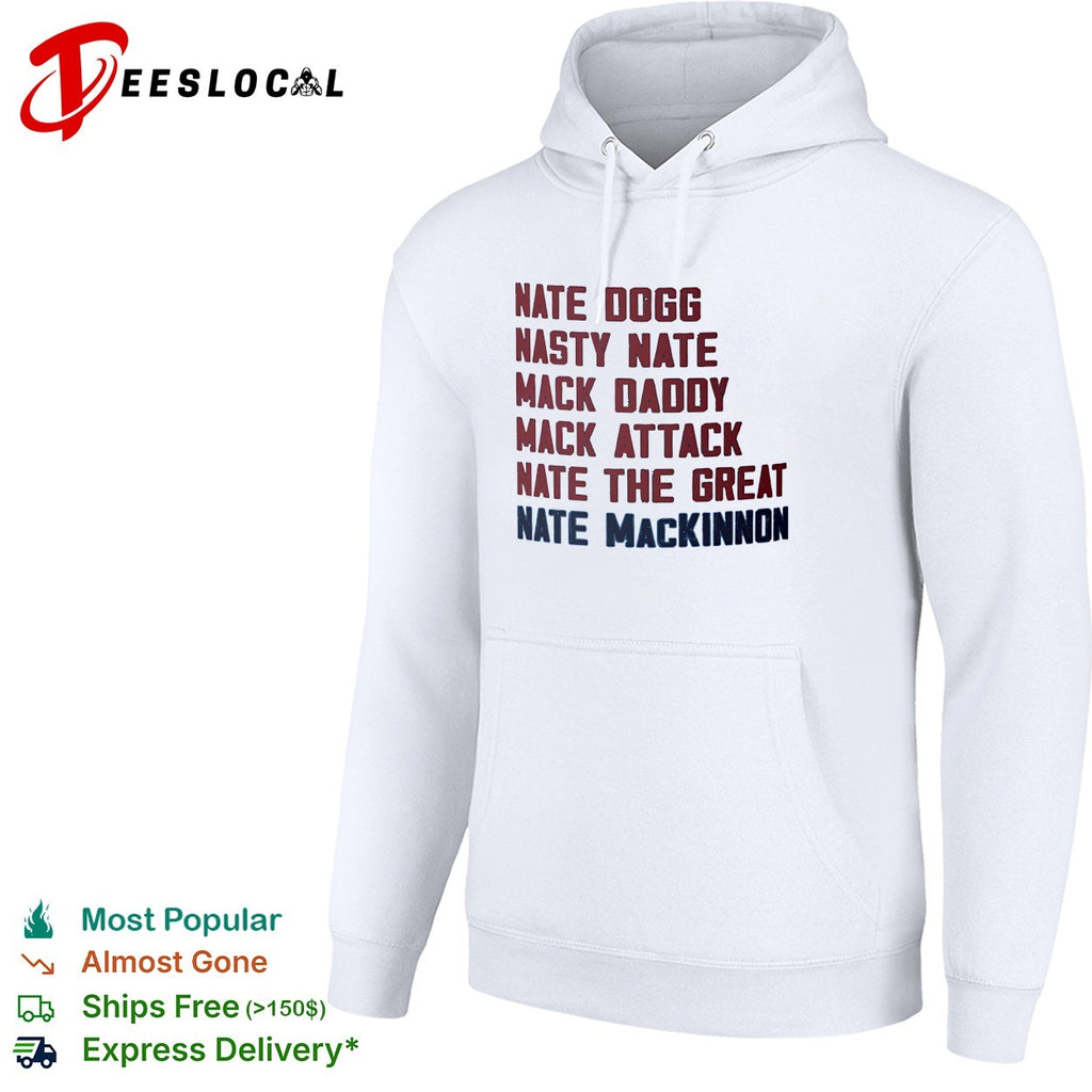 Nate MacKinnon Colorado Avalanche nickname list real NHL hockey players shirt