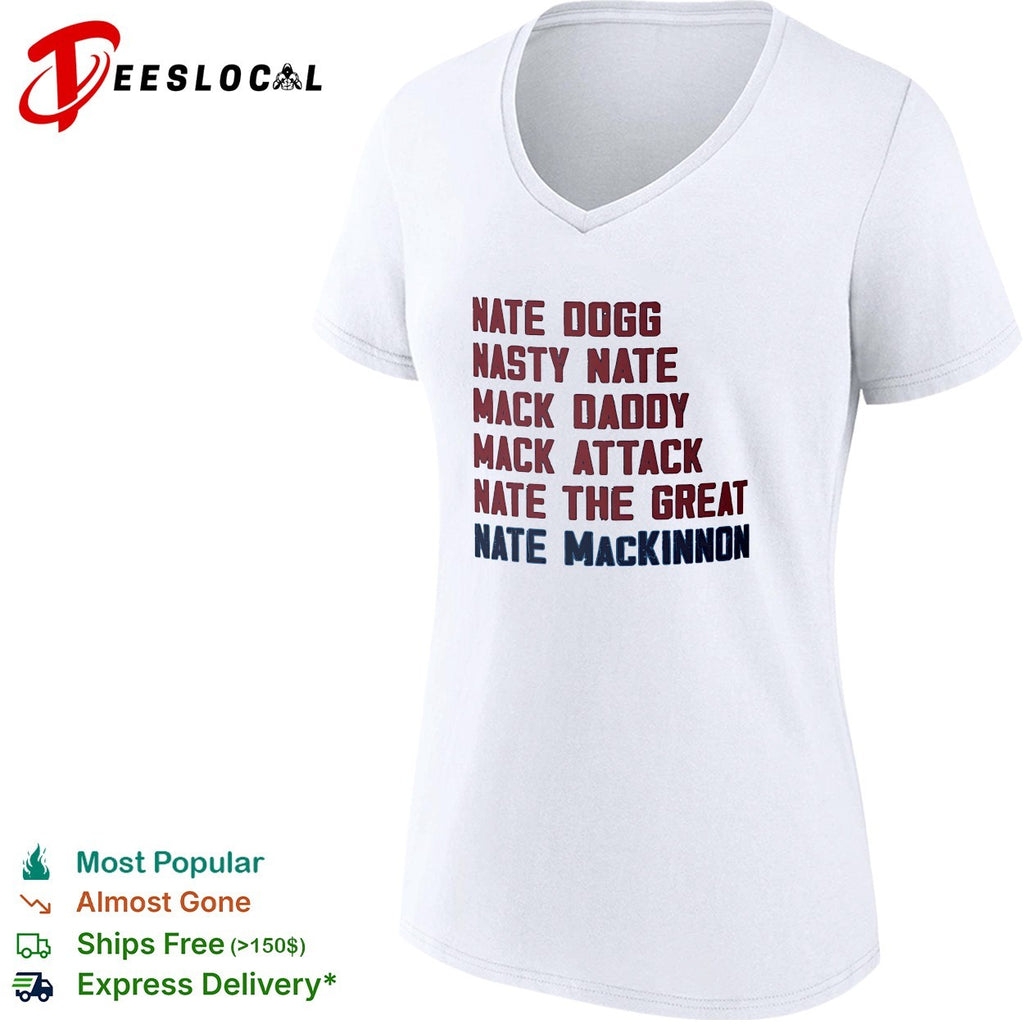 Nate MacKinnon Colorado Avalanche nickname list real NHL hockey players shirt