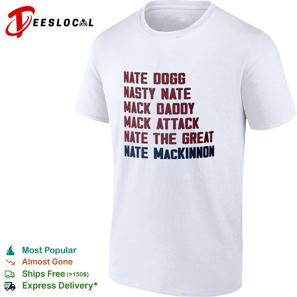 Nate MacKinnon Colorado Avalanche nickname list real NHL hockey players shirt