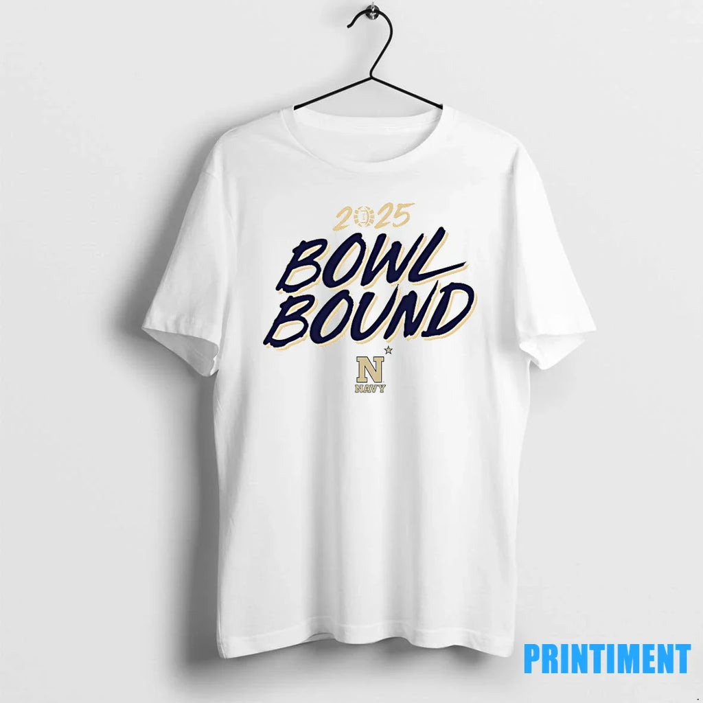 Navy Midshipmen 2025 Bowl Bound Logo Tshirts Sweater