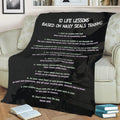Navy Seals Life Lessons Fleece Throw Blanket