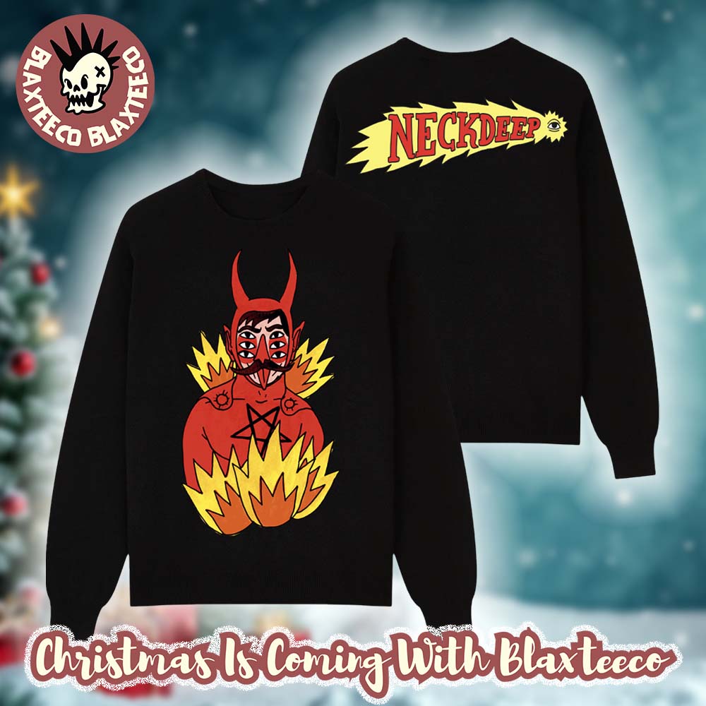 Neck Deep LNOTGY 10 Year Merch Collection Custom LNOTGY Devil Jumper Sweater