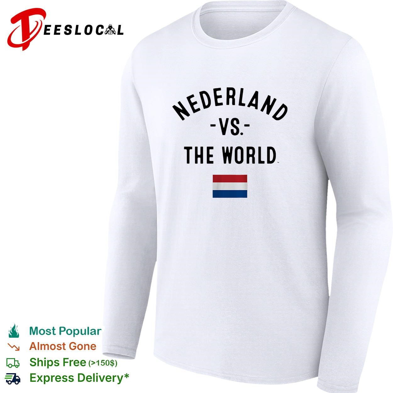 Nederland vs the world Dutch national flag FIFA World Cup 2026 soccer shirt