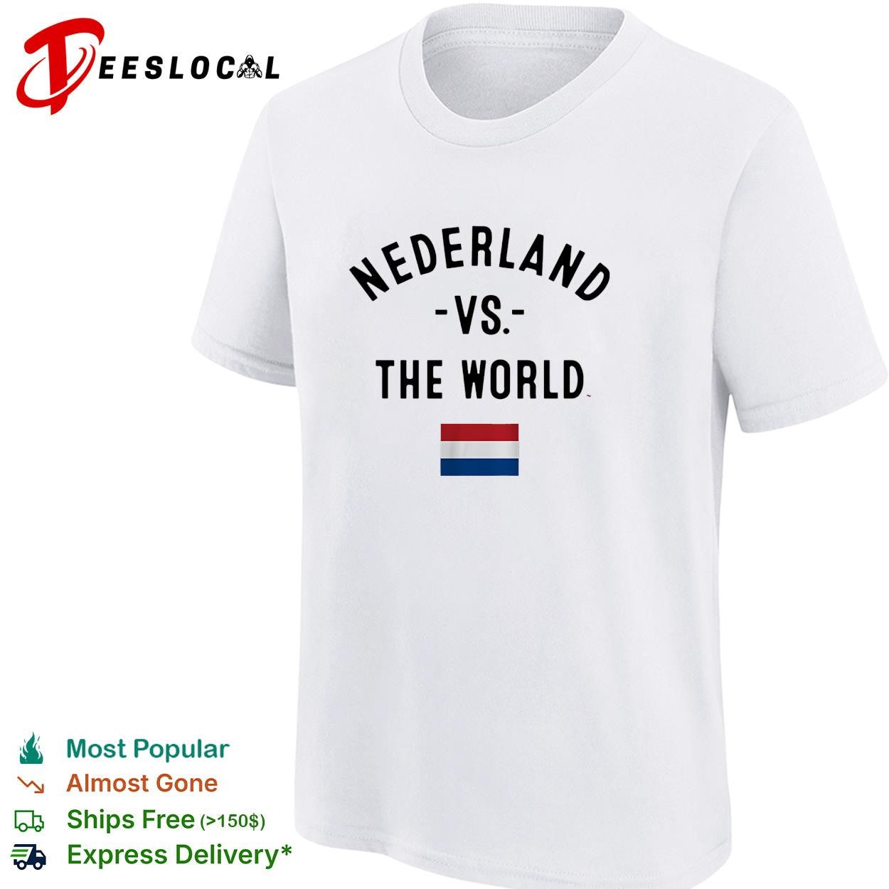 Nederland vs the world Dutch national flag FIFA World Cup 2026 soccer shirt