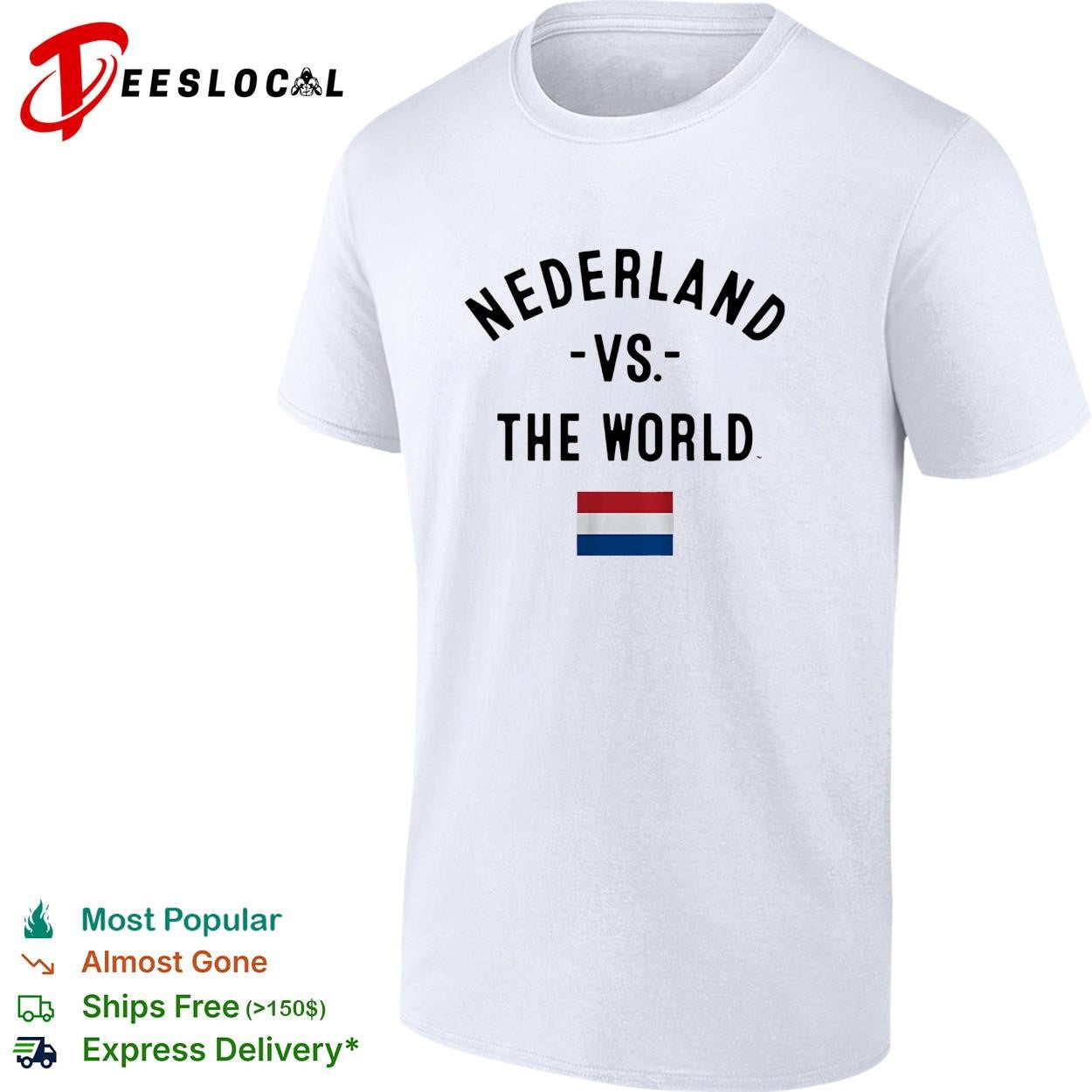 Nederland vs the world Dutch national flag FIFA World Cup 2026 soccer shirt