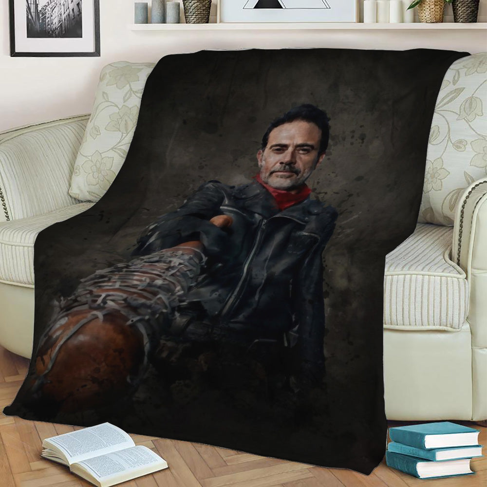 Negan Walking Dead Fleece Throw Blanket