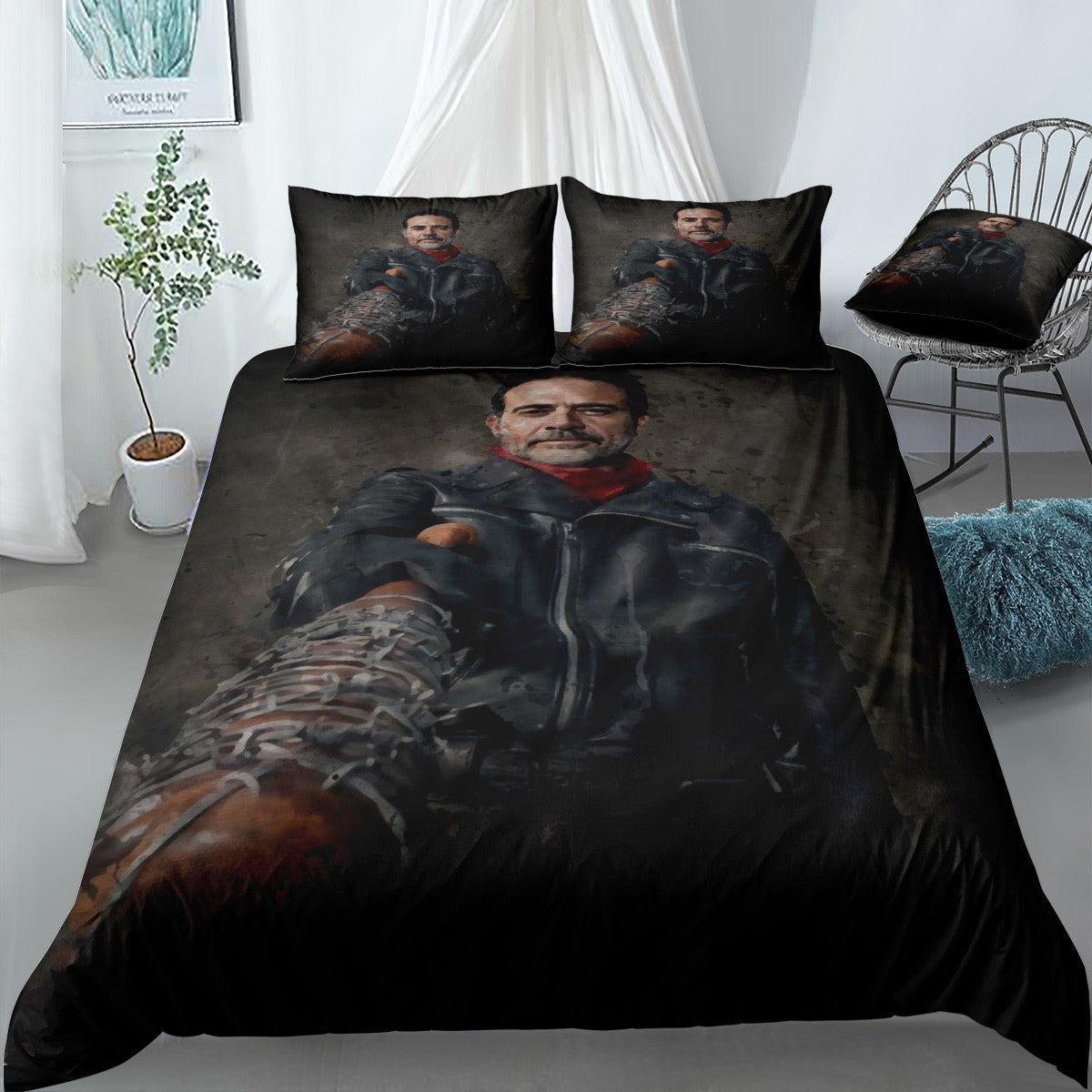 Negan Walking Dead Bedding Set (Duvet Cover & Pillow Shams)