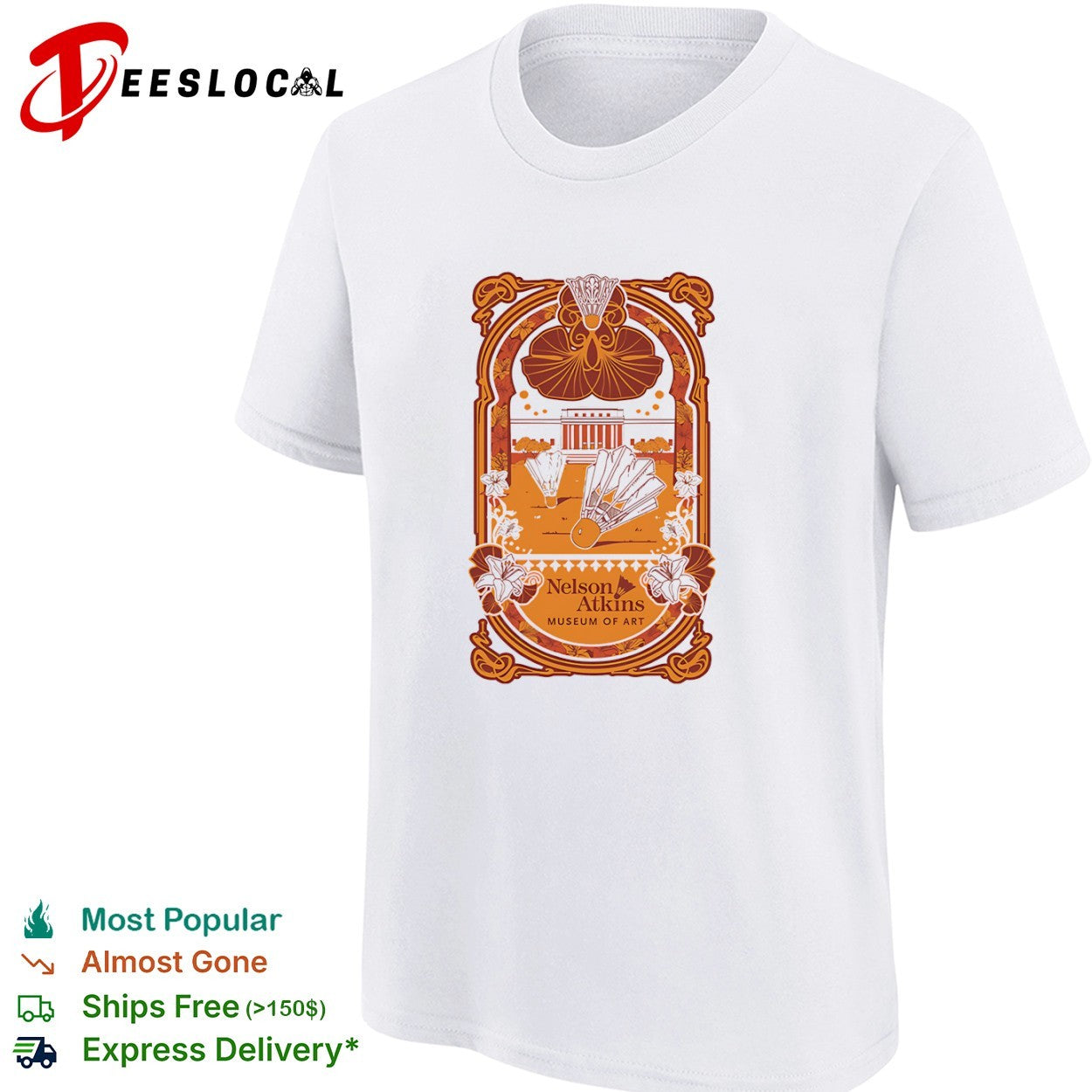 Nelson Atkins Museum of Art giant shuttlecocks shirt