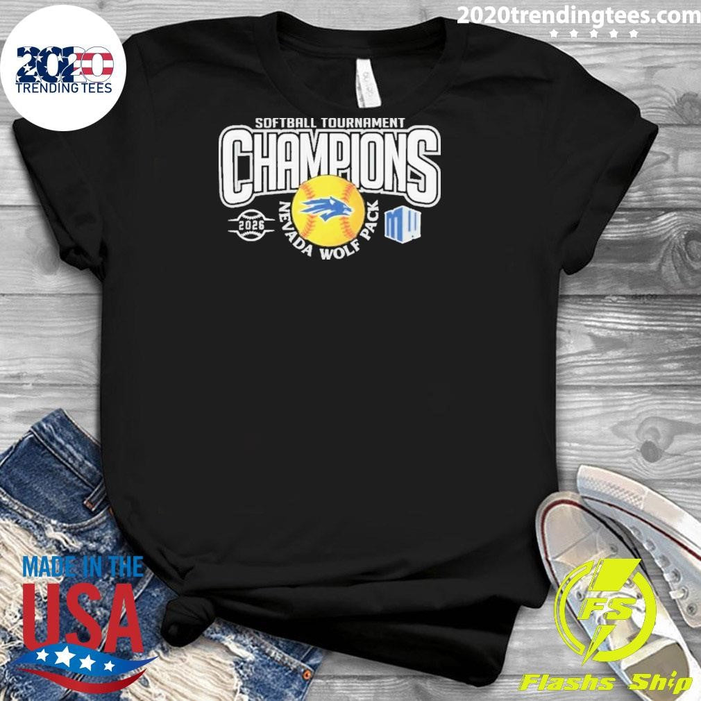 Nevada Wolf Pack 2026 Softball Mountain West Tournament Champions Shirt