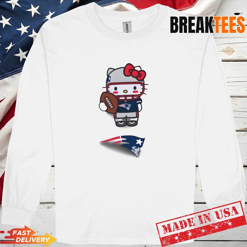 New England Patriots Football x Hello Kitty Anime T-Shirt