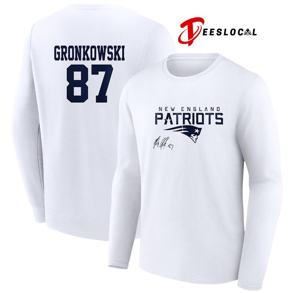 New England Patriots Rob Gronkowski signature shirt