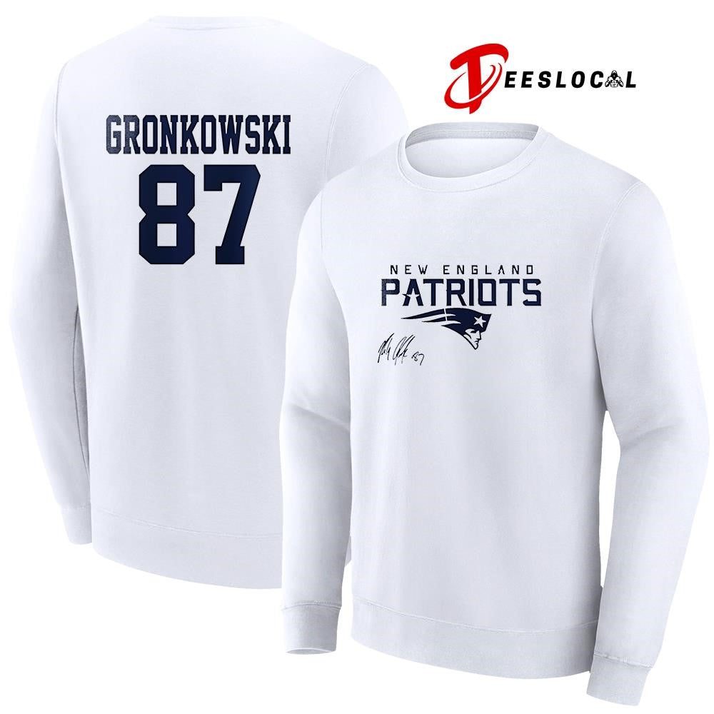New England Patriots Rob Gronkowski signature shirt