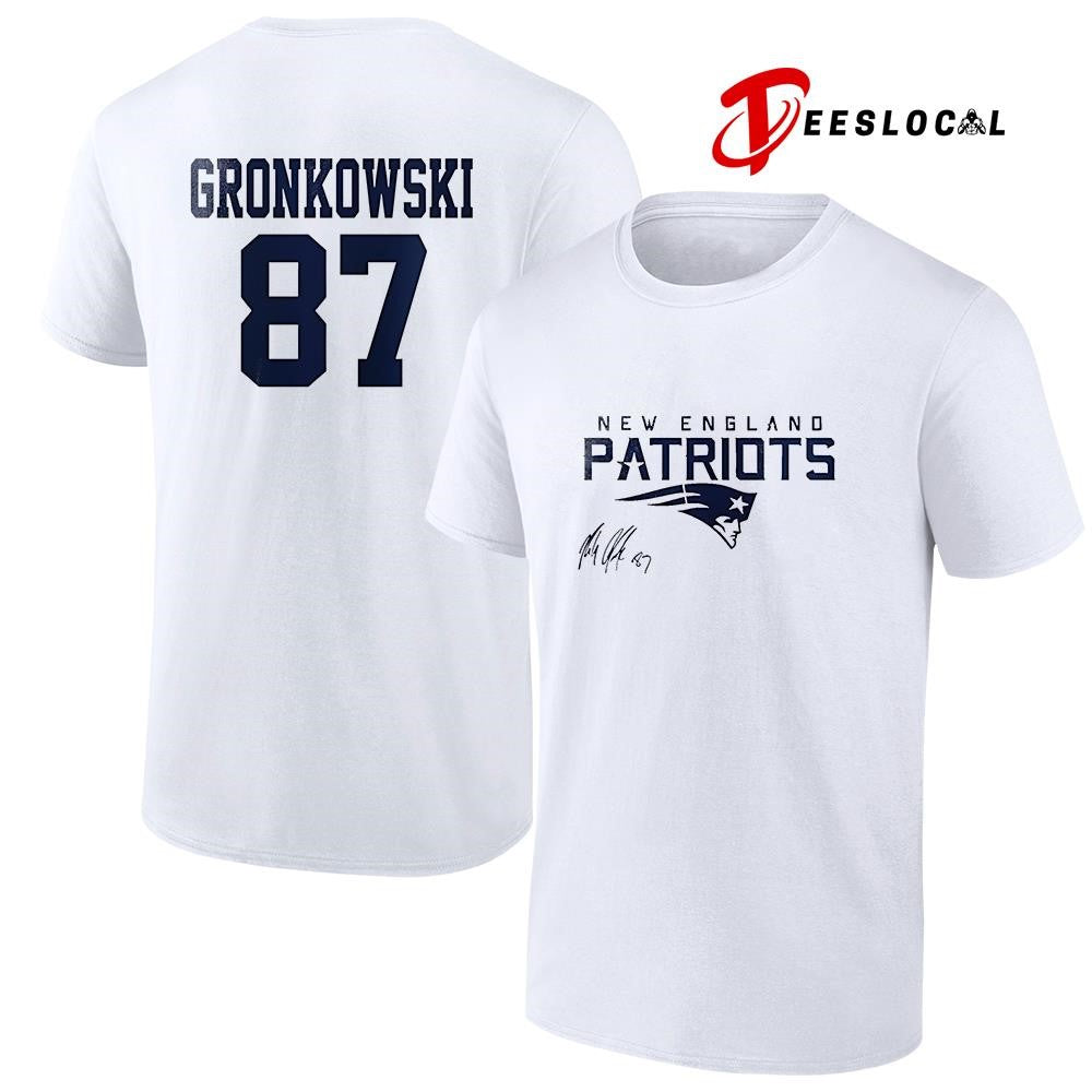 New England Patriots Rob Gronkowski signature shirt