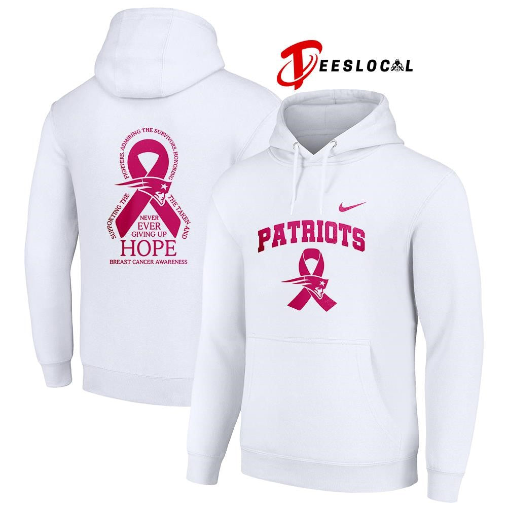 New England Patriots never ever giving up hope breast cancer awareness shirt