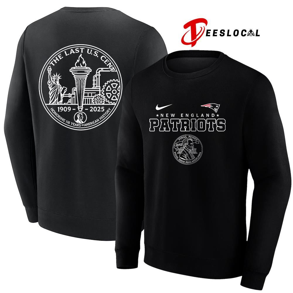 New England Patriots the last US cent honoring 116 years of America history shirt