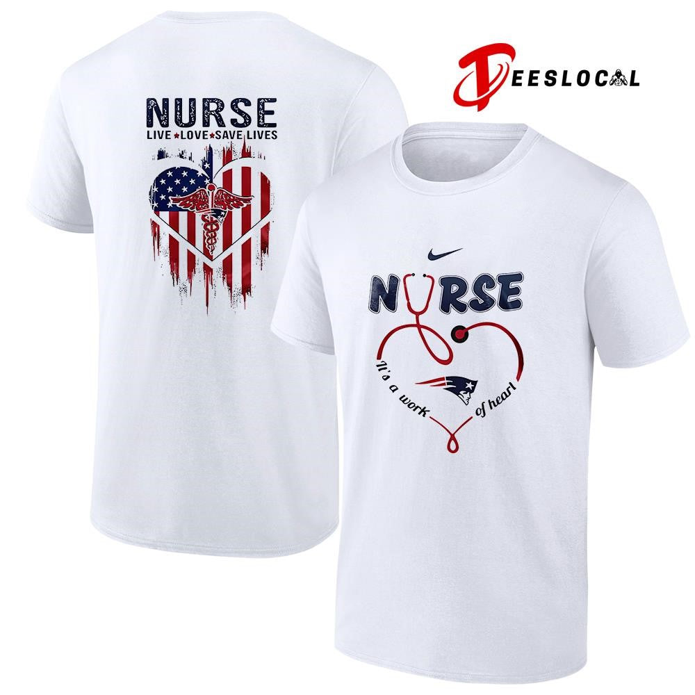 New England Patriots x Army nurse it’s a work of heart shirt