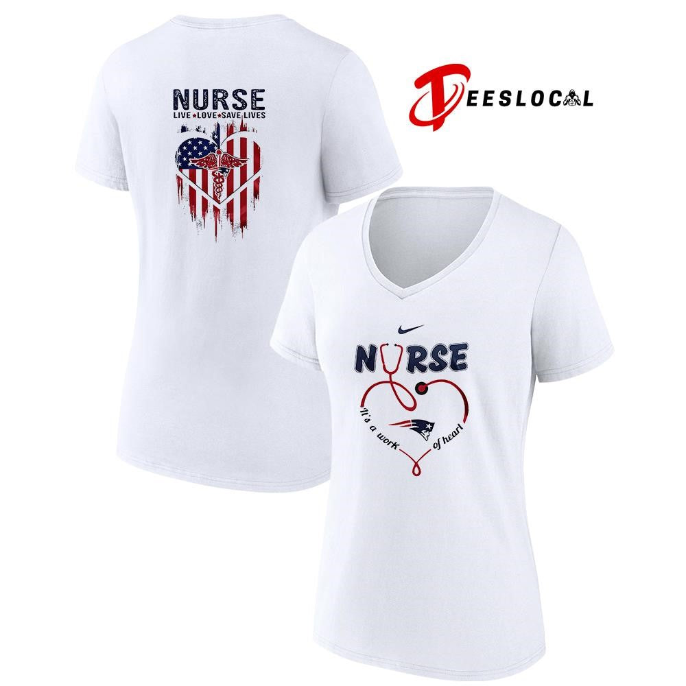 New England Patriots x Army nurse it’s a work of heart shirt