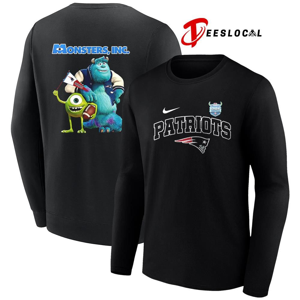 New England Patriots x Monsters inc cartoon shirt