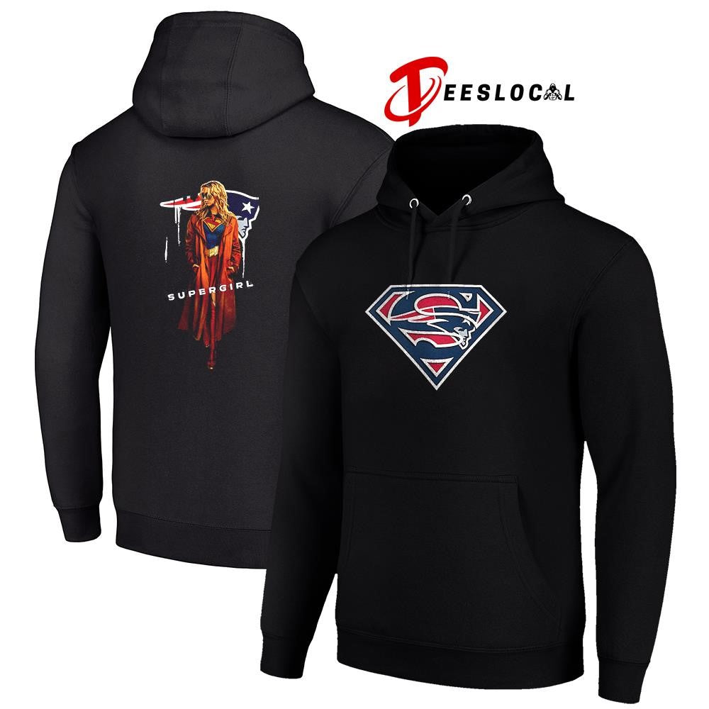 New England Patriots x Supergirl graphic shirt