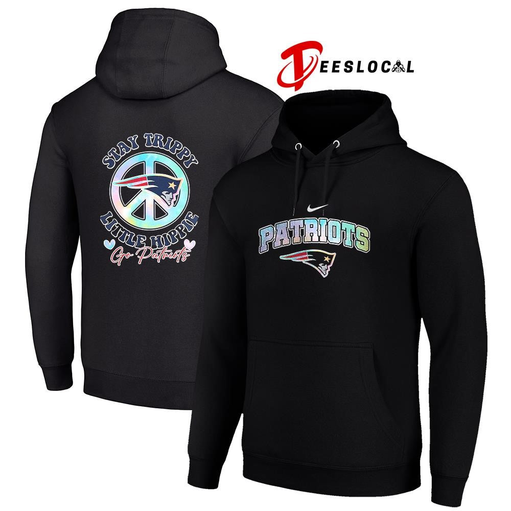 New England Patriots x stay trippy little Hippie logo shirt