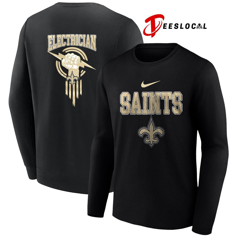New Orleans Saints x Electrician logo shirt