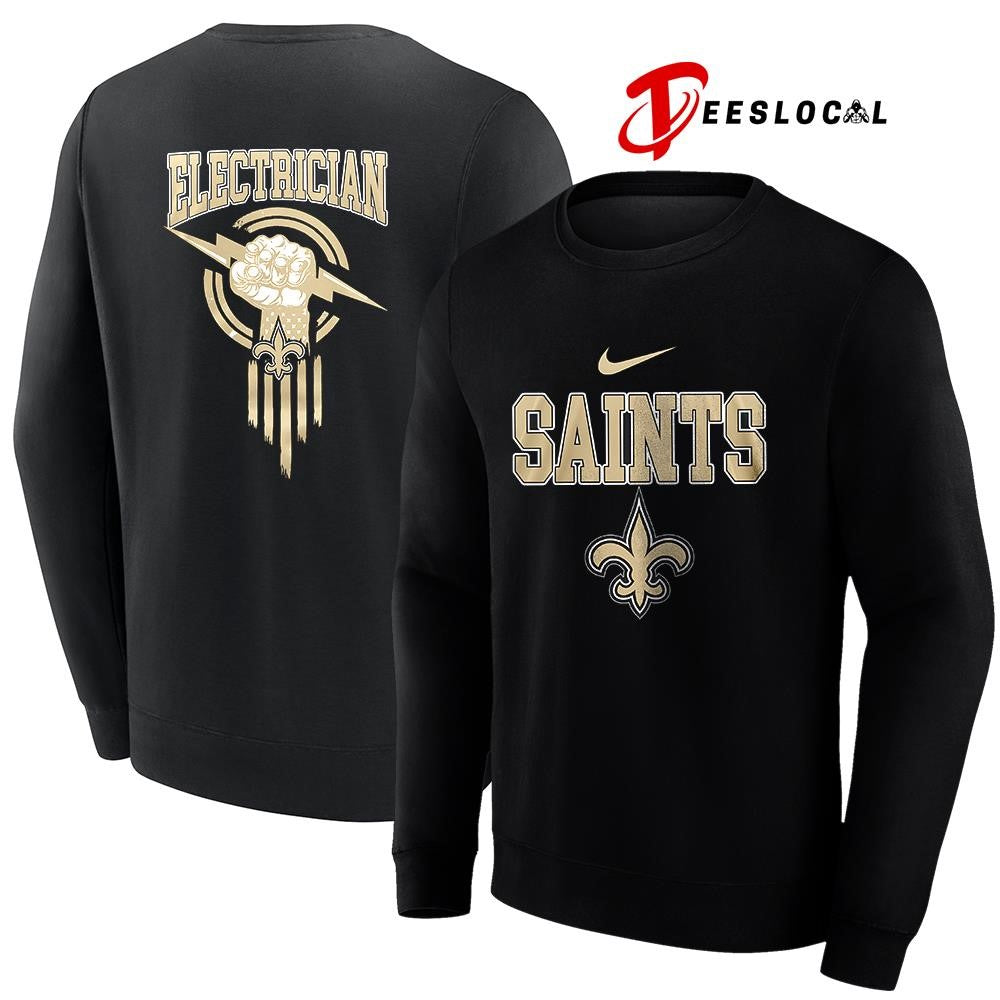 New Orleans Saints x Electrician logo shirt