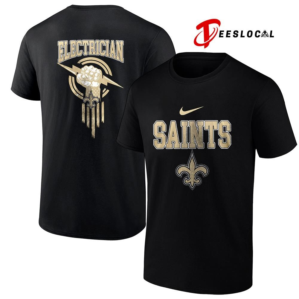 New Orleans Saints x Electrician logo shirt