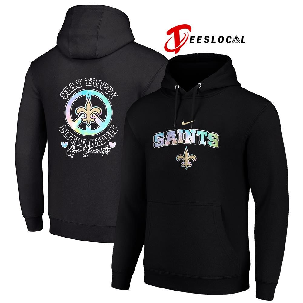 New Orleans Saints x stay trippy little Hippie logo shirt