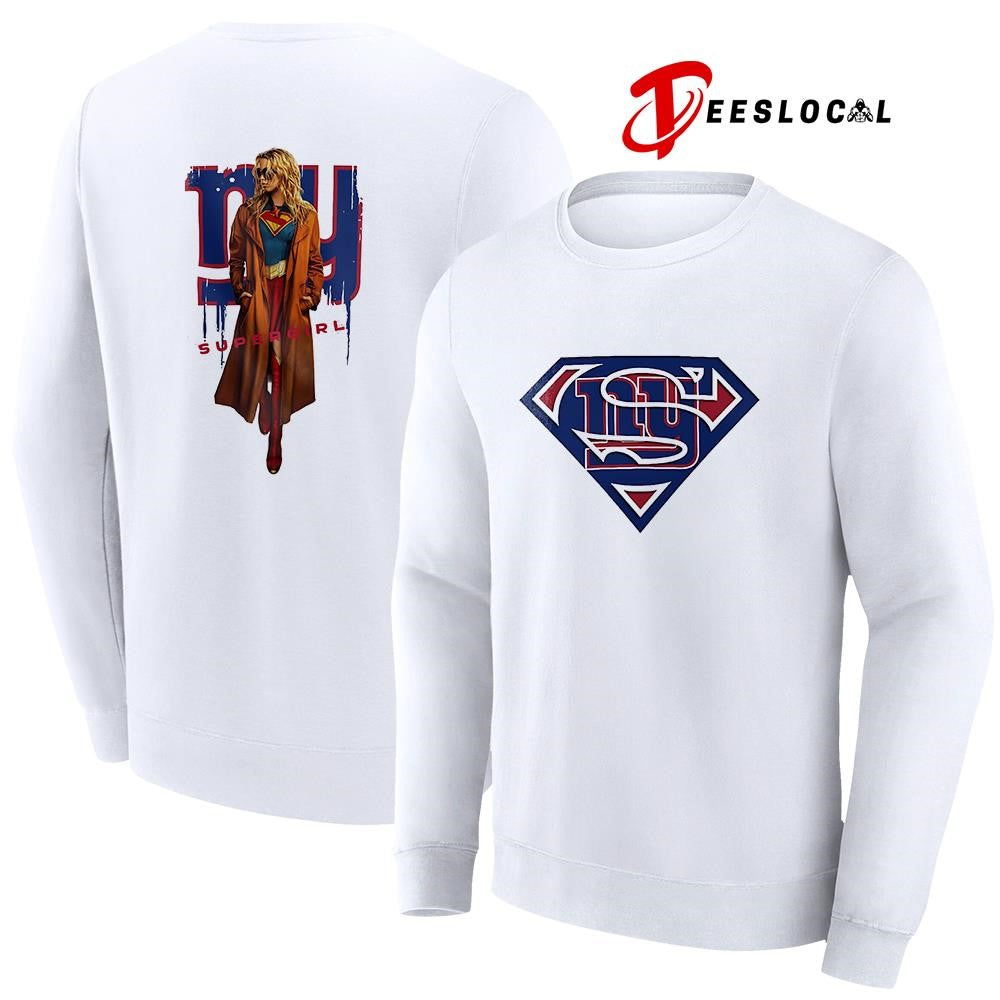 New York Giants x Supergirl graphic shirt
