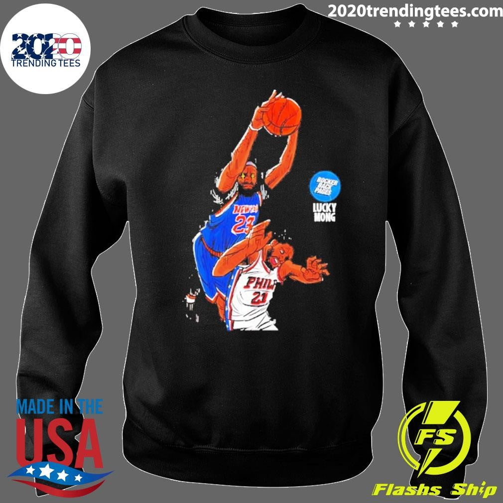 New York Jersey Dunking Over Philadelphia 76ers Player Shirt
