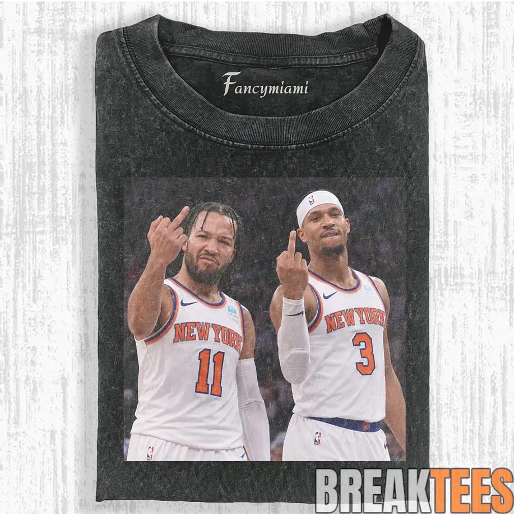 New York Knick 2026 NBA Finals Jalen Brunson x Hart Middle Finger Shirt