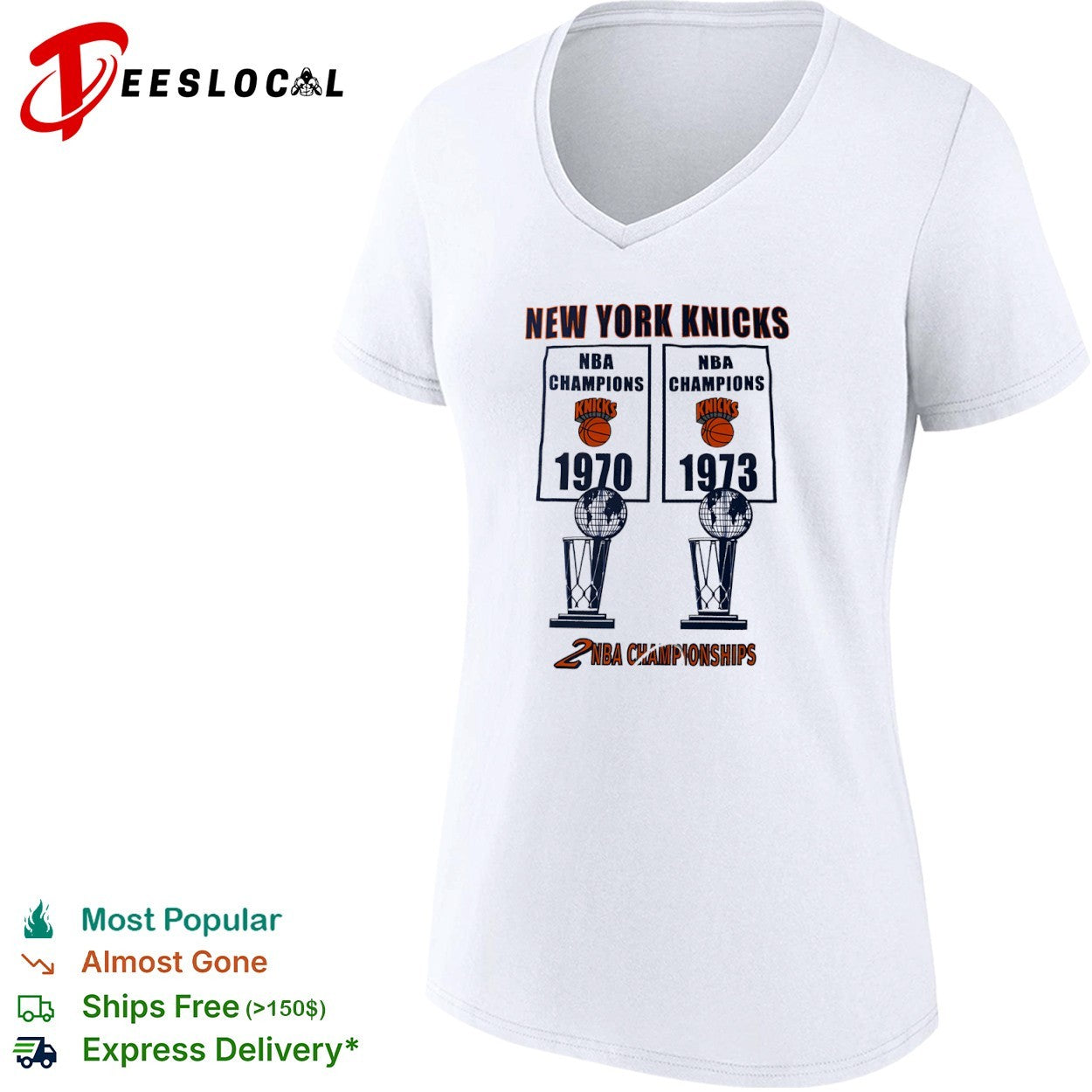 New York Knicks 1970 1973 NBA Champions shirt