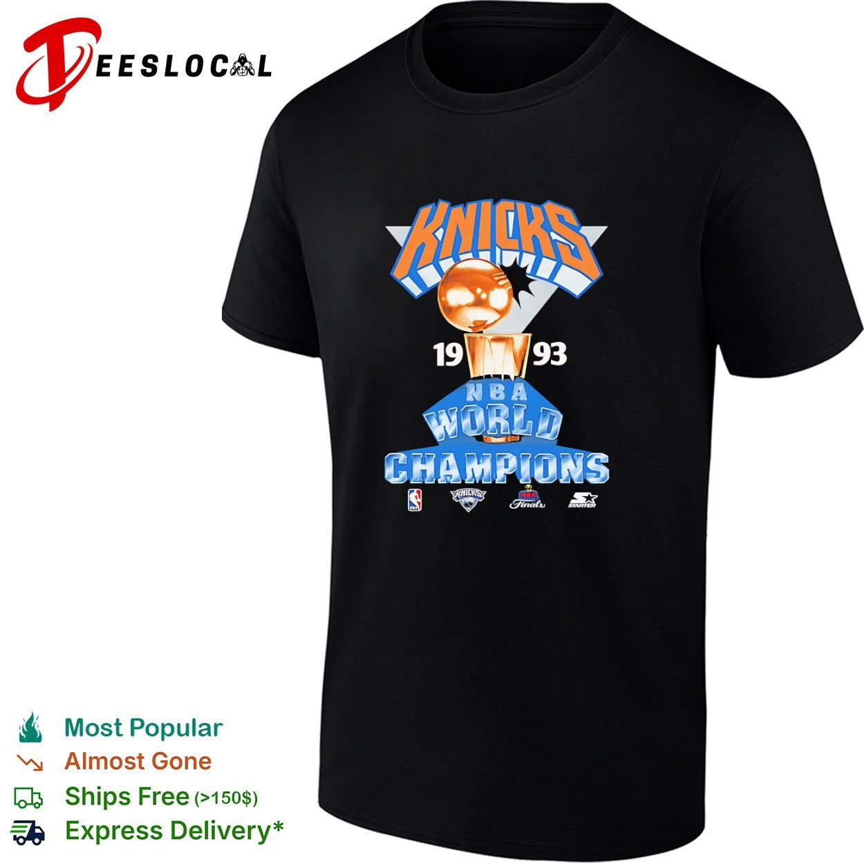 New York Knicks 1993 NBA World Champions Shirt