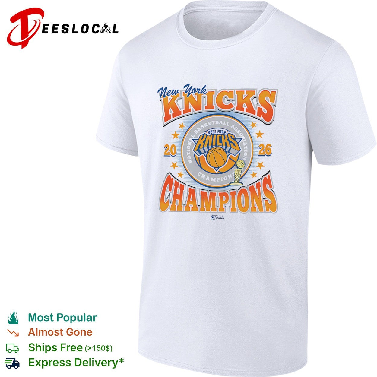 New York Knicks 20 26 Champions National Basketball Association Finals shirt