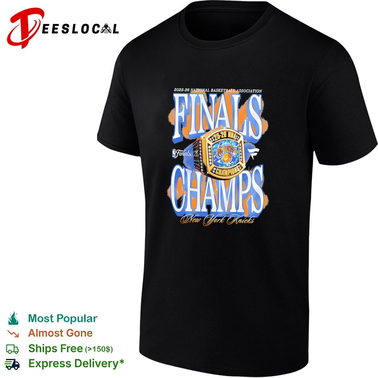 New York Knicks 2025 2026 National Basketball Association Finals Champs shirt